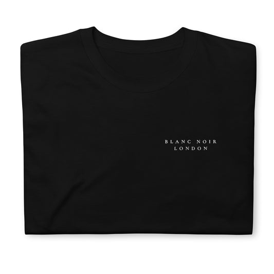 Stylish Women's Embroidered Black T-Shirt - Blanc Noir London Inspired
